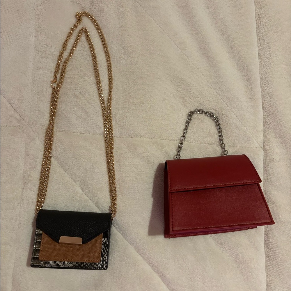 Forever 21 Red and Black Mini Bag Set